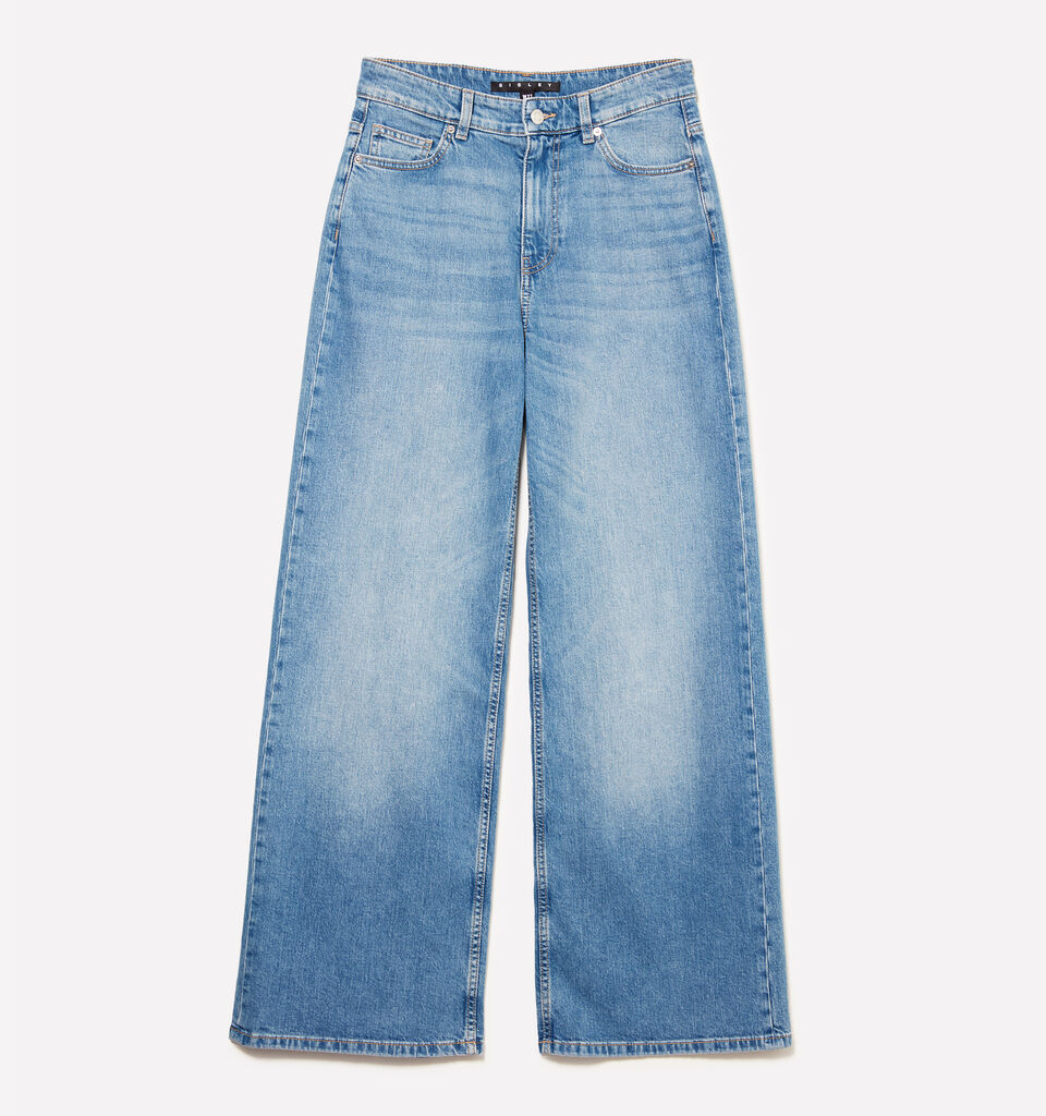 Τζιν Style 72 wide fit σε ανοιχτή απόχρωση - τζιν καμπάνα γυναικεία - Γαλαζιο | Sisley image number 5